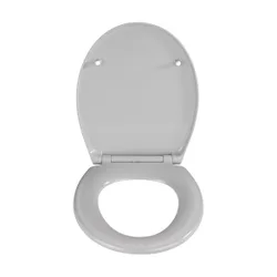 Premium WC-Sitz Samos Concrete Grey, aus antibakteriellem Duroplast, mit Absenkautomatik