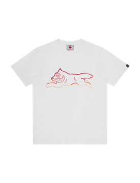 Crystal Running Dog T-Shirt - White
