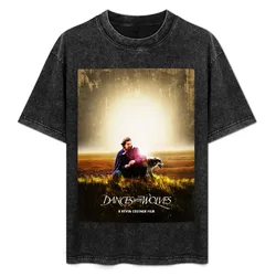 Dances With Wolves T-Shirt Simple Line Art Print Tee
