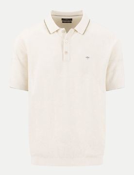 Strickpoloshirt Beige XXL