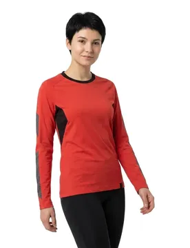 T-shirt à Manches Longues Accelerate 18391 Traffic Red / Black M