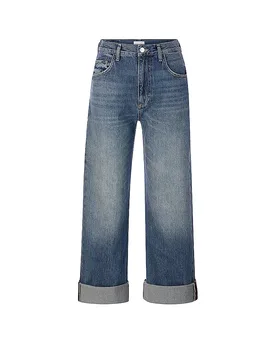 Jeans Jambe Large bleu 26/L32 - Richroyal - FashionsVida