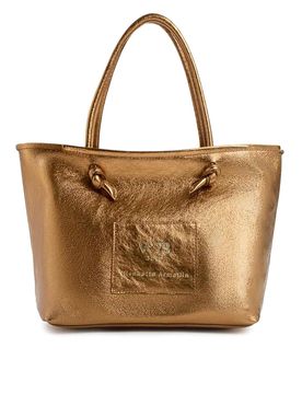 V°73 Borsa Tote In Pelle Con Logo