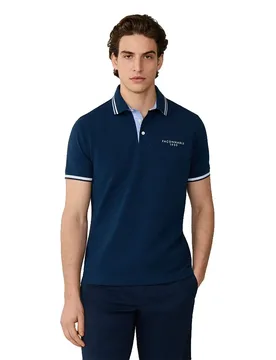 FaÇonnable Polo à Manches Courtes Fm540527 Naval Blue 2XL - Façonnable - FashionsVida