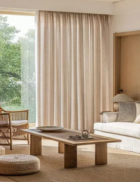 Pieza Cortina Semi-transparente De Lino Estilo Europeo Retro, Suave Al Tacto, Cae De Forma Natural Y Protege Su Privacidad Para Dormitorio, Sala De Es - Shein - FashionsVida