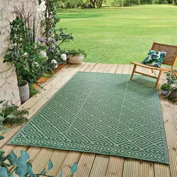 Gartenteppich 175x270cm grün