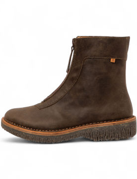 Para mujer. 255813220005_0G3 Botines de piel N5581 (37), Plano, Cremallera, Casual