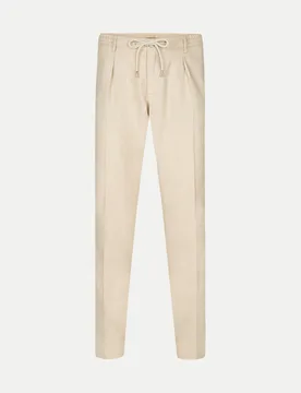 Hose aus Leinen- Mix Beige 48 - Profuomo - FashionsVida