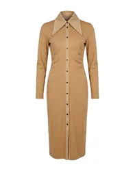Vestido midi Mujer Beige 36 Mujer