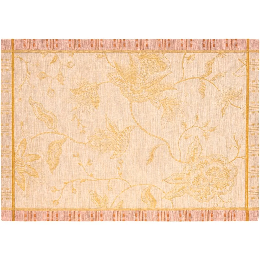 Individual de lino jaquard motivos florales - Le Jacquard FranÇais - FashionsVida