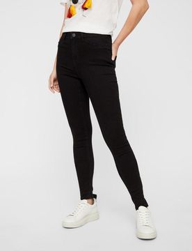 NMCALLIE HW SKINNY BLACK JEANS NOOS female