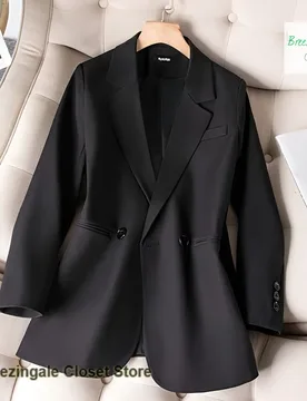 Korean casual small suit jacket women's professional suits in spring and autumn have a sense of fashion design and split tops - Aliexpress - FashionsVida