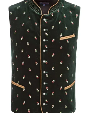 Trachtenweste Calzado (tanne, Gr. 58) von Classics für Herren, Oberteile, 100% Baumwolle - Stockerpoint - FashionsVida
