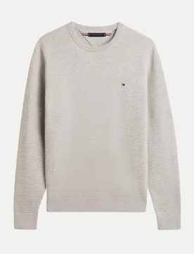 Sweatshirt mit Streifen Grau L - Tommy hilfiger - FashionsVida
