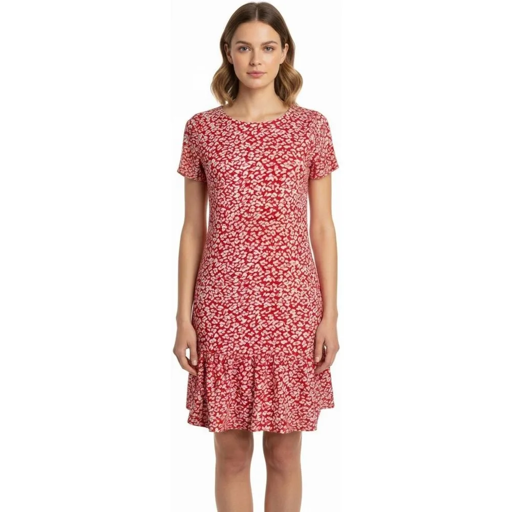 Vestido estampado de manga corta de mujer - Zermatt - FashionsVida