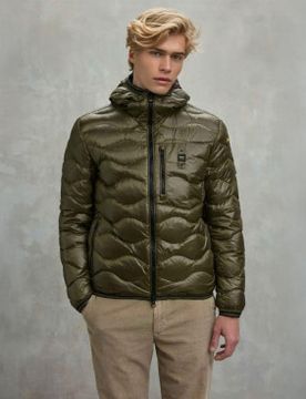Para hombre. 25WBLUC03074 Plumífero Ondulado Wave (L), Casual, Poliéster