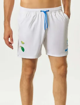 Boxer mare bianco con ricamo Gin Tonic Habitué - MC2 SAINT BARTH - FashionsVida