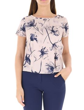 Blusa in satin CHAMPAGNE M