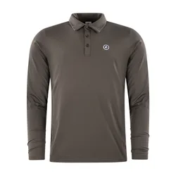 Polo Thermo, Langarm, dunkelgruen 3xl