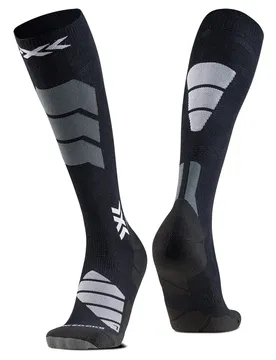 Chaussettes Ski Expert Silk Merino Otc X Black / Light Grey EU 45-47 Homme