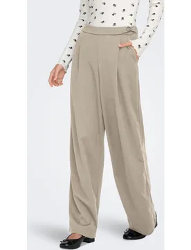 Pantalón largo de mujer ancho con pinza - Only - FashionsVida