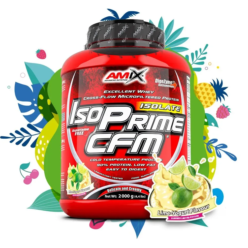 Proteina Isoprime Cfm Isolate Isolate Yogurt E Lime 1kg Red - Amix - FashionsVida