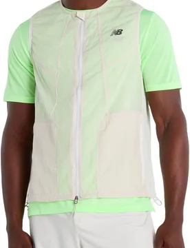 Veste sans manches déperlante - RC Vest Grey Matter en Nylon - Taille L - Gris - New Balance - FashionsVida