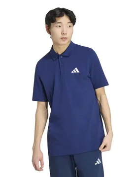 Polo A Maniche Corte Small Logo Pique Dark Blue S - Adidas - FashionsVida