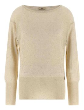 Maglione in filato Lam e paillettes