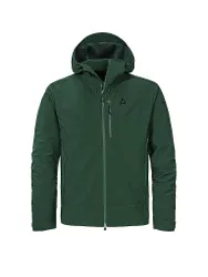 Veste softshell de randonnée Milagle à capuche vert foncé 48