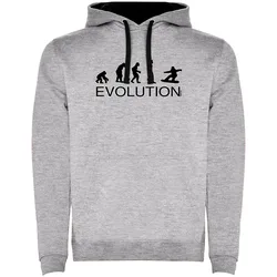 Sweat à Capuche Evolution Snowboard Two-colour Heather Grey / Black 2XL