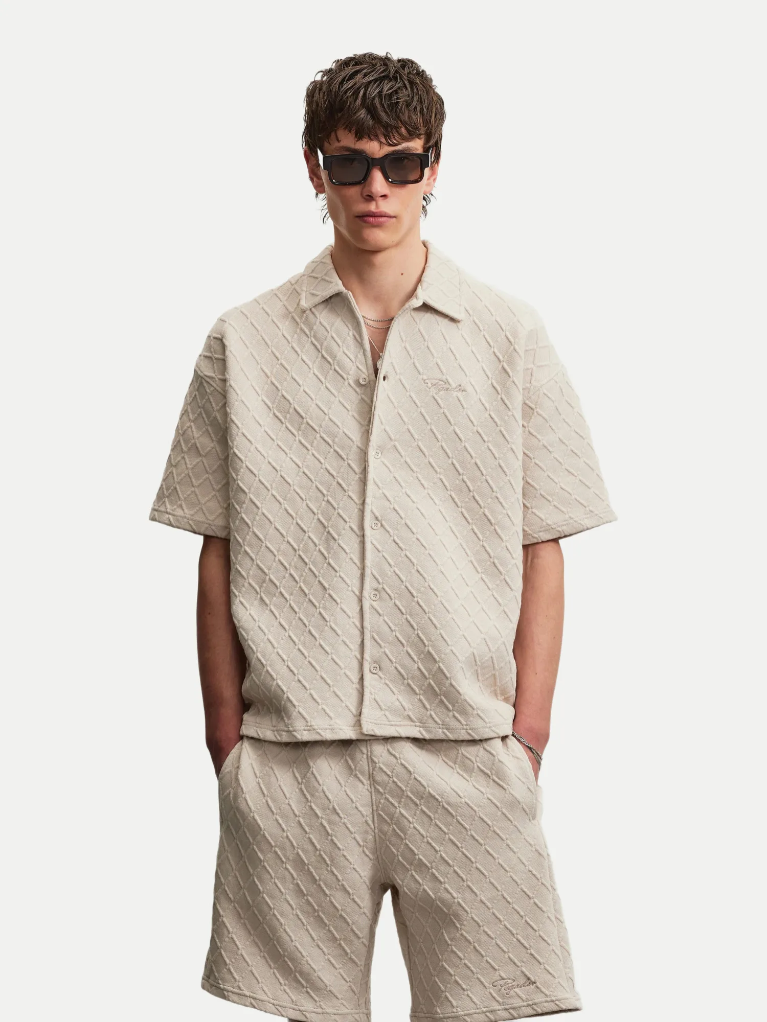 Oversized Hemd Jovren Beige M - Pegador - FashionsVida
