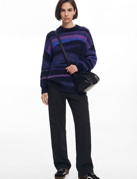 Desigual, Pull en maille, Rouge, S