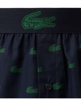 Pack de hombre de 3 bóxeres de popelín de algodón en azul - Lacoste - FashionsVida