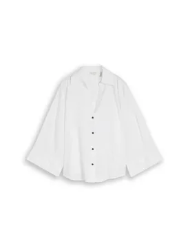 Blouse loose fit with linen female - 38 - FashionsVida