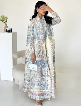 Arabian Dubai Pleated Robe Coat For Women Formal Fashion Clothing Luxury Evening Long Robe Female Plus Size Long Sleeves Coats - Aliexpress - FashionsVida