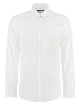 Cotton Shirt with Back Pinces