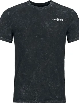 Gaming T-Shirt - Runes Tshirt - S bis M - für Männer - Größe S - schwarz meliert - Männer - male - The Witcher - FashionsVida