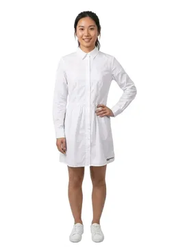 Robe Courte à Manches Longues B2w13036 White S