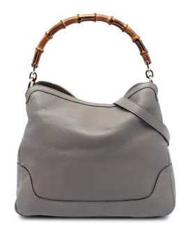 Calfskin Bamboo Diana Satchel - Gucci - FashionsVida