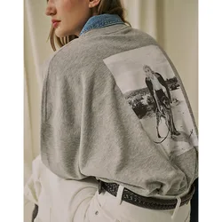 X Marilyn Monroe Crew Sweatshirt Mid Grey Mele Größe XL female