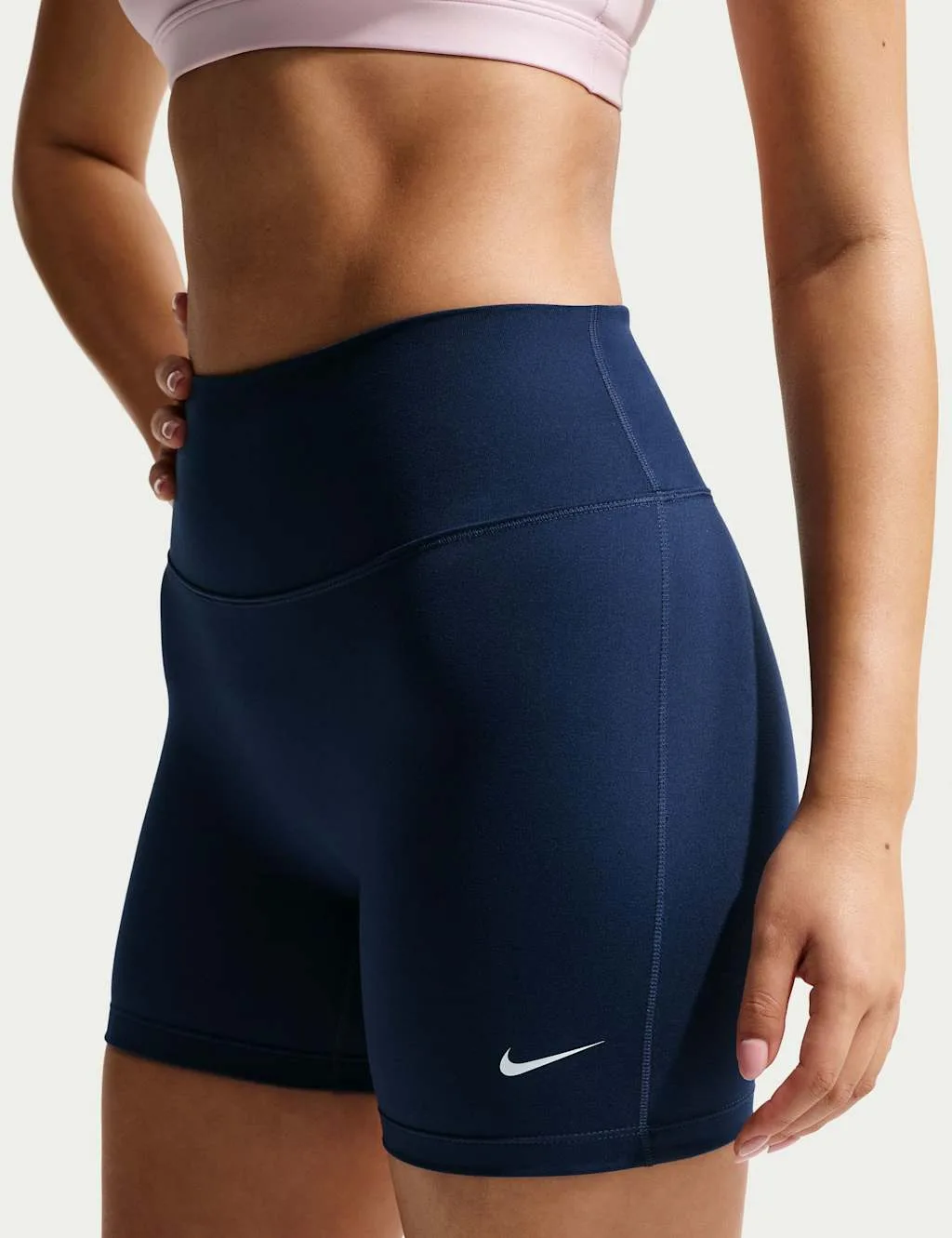 High Waisted Biker Shorts Navy female - Nike - FashionsVida