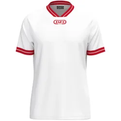 Trikot Retro kurzarm (weiß/rot / Größe XL / Unisex)