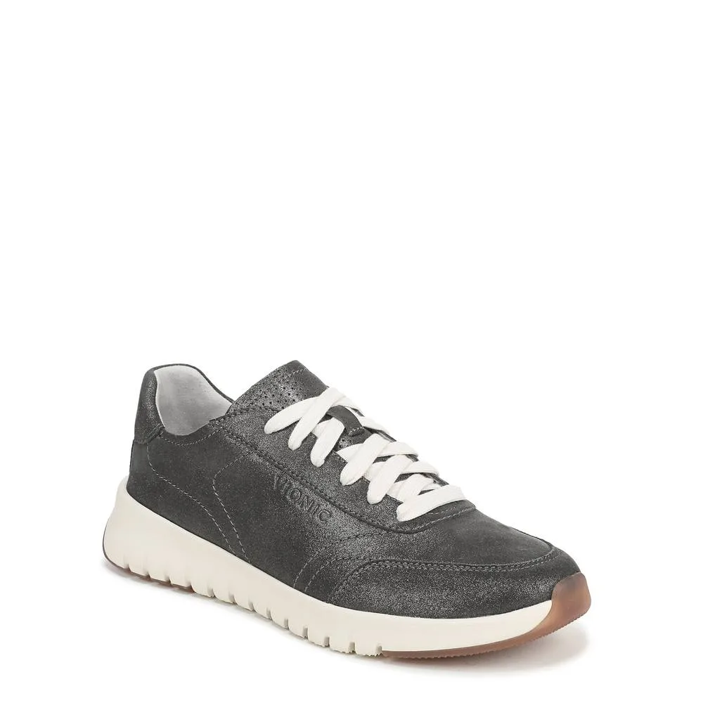 Uptown Sneaker Trainers - Metallic Silver - Size: 5.5 - Vionic - FashionsVida