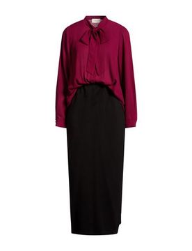 Maxi-Kleid Damen Bordeaux S Damen