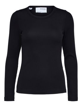 SELECTED Camiseta 'Dianna' negro