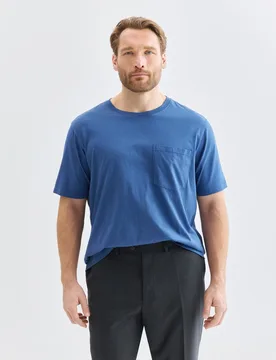 Camiseta manga corta lavada hombre tallas grandes - Dustin - FashionsVida