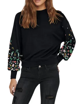 Only Damen Fleece Schwarz 497730