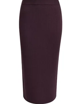 STRUCTURE STRIPE KNIT SKIRT female