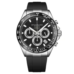 Mens Aquamaster 42mm 4050 Chronograph Watch - Black - One Size